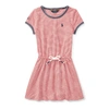 Polo Ralph Lauren Striped Jersey T-shirt Dress In Nantucket Red/white