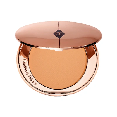 Charlotte Tilbury Airbrush Flawless Finish Setting Powder Tan 0.28 oz In Brown