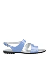 Tod's Sandals In Sky Blue