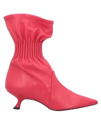 Marc Ellis Ankle Boots In Red