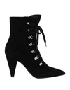 Gianvito Rossi Waterloo 85 Lace-up Suede Ankle Boots In Black