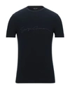 Giorgio Armani T-shirts In Dark Blue