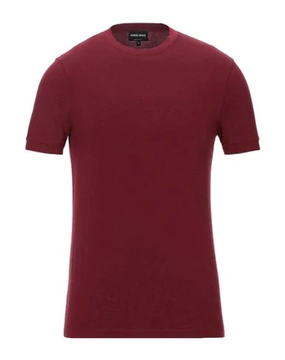 Giorgio Armani T-shirts In Red