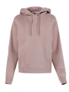 ALEXANDER WANG T ROSE BEIGE FOUNDATION TERRY HOODIE,4CC1202025