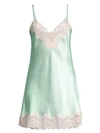 Ginia Lace-trimmed Silk Chemise
