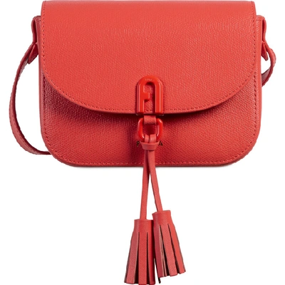 Furla 1927 Leather Shoulder Bag In Fuoco H (red)