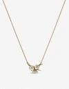 Shaun Leane Cherry Blossom Gold-plated Vermeil Silver And Diamond Necklace