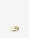 Shop Shaun Leane Womens Hook And Chain Yellow Gold Vermeil Ring