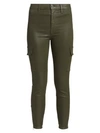 7 FOR ALL MANKIND High-Rise Coated Skinny Cargo Pants