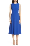 MAX MARA GIARA FIT & FLARE MIDI DRESS,162606096000010