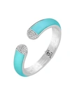 T TAHARI FROSTED LUCITE HINGED CUFF