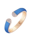 T Tahari Frosted Lucite Hinged Cuff In Gold