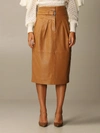 ALBERTA FERRETTI SKIRT LEATHER SHEATH DRESS,11465399