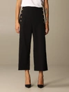 VERSACE TROUSERS WITH METAL BUTTONS,11465377
