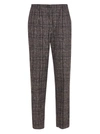 DOLCE & GABBANA SLIM CHECKED TROUSERS,11465083