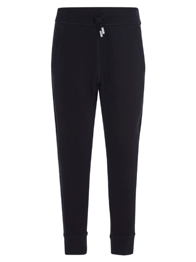 Dsquared2 Rear Logo Cropped Track Pants In Black