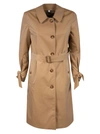 BURBERRY SINGLE-BREASTED BELTED COAT,11464486