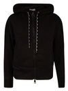 MONCLER BACK LOGO ZIPPED HOODIE,11464252