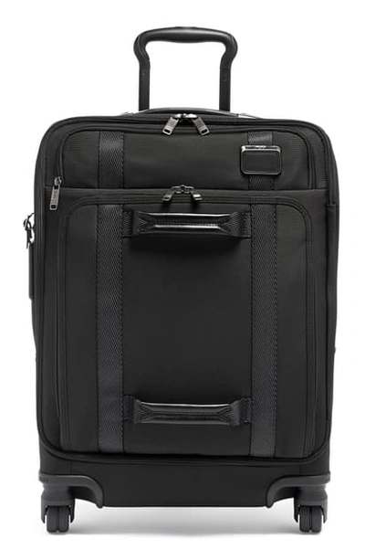 Tumi 22-inch Front Lid Recycled Wheeled Dual Access Continental Carry-on Bag In Black