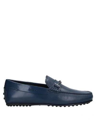 Tod's Loafers In Slate Blue