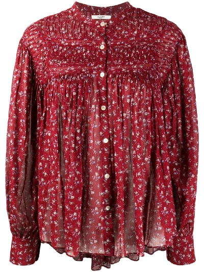 ISABEL MARANT ÉTOILE FLORAL BUTTON-DOWN BLOUSE