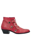 Lemaré Ankle Boot In Red