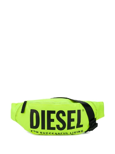 Diesel Teen Logo Belt Bag In Yellow