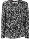 Isabel Marant Étoile Leopard-print Wrap Blouse In Black