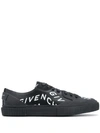 GIVENCHY REFRACTED LOGO LOW-TOP SNEAKERS