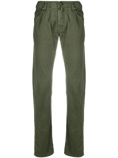 Jacob Cohen Slim-fit Trousers In Green