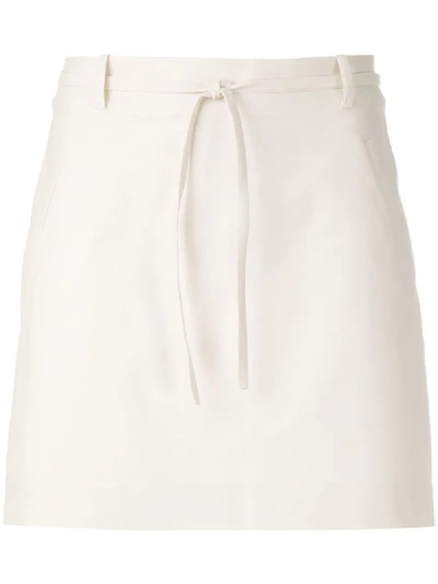 Egrey Short A-line Skirt In White