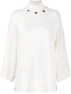 BOUTIQUE MOSCHINO BUTTONED-COLLAR JUMPER