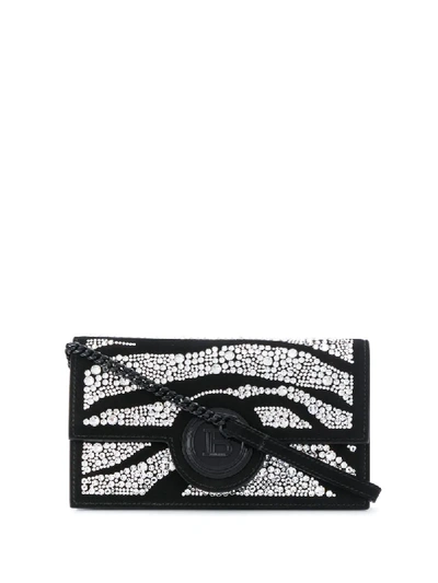 Balmain Crystal-embellished Smartphone Case 11cmx19cm In Black