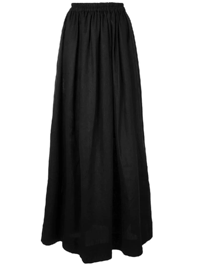 Matteau Gathered Maxi Skirt In Black