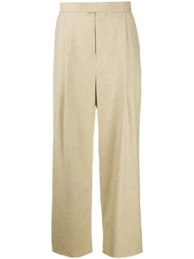 Nanushka Eetu Pleated Crepe Trousers In Neutrals