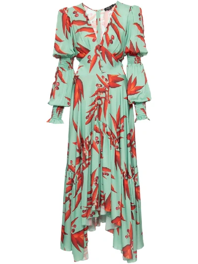 Patbo All-over Print Maxi Dress In Green