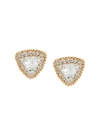 ALESSANDRA RICH LARGE CRYSTAL CLIP-ON EARRINGS