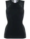 WOLFORD OM PAISLEY EMBOIDERED TANK TOP
