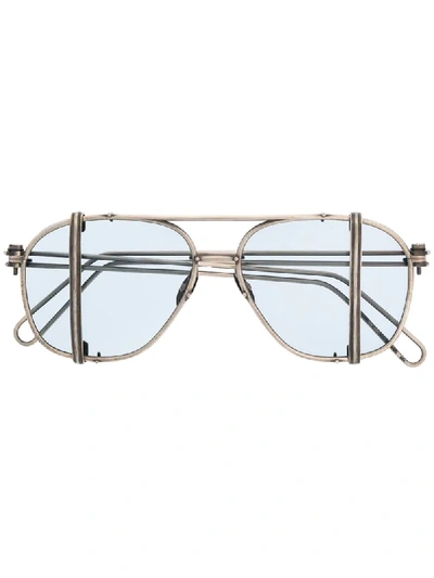 Werkstatt:münchen X Boris Bidjan Saberi Sunglasses In Silver 