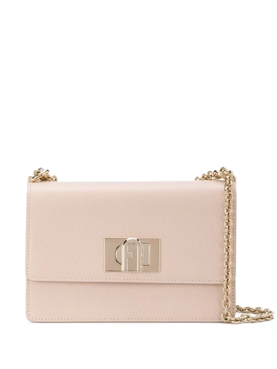 Furla 1927 Flip Lock Crossbody Bag In Neutrals