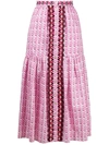 TEMPERLEY LONDON POET A-LINE SKIRT