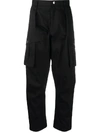 LES HOMMES PLEATED CARGO TROUSERS