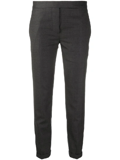 Thom Browne Tailored Cropped Trousers In Grey