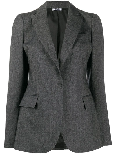 P.a.r.o.s.h Tailored Single-breasted Blazer In Grey