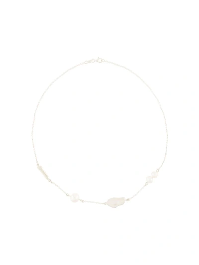 Meadowlark Thea Necklace In Sterling Silver & Pearl