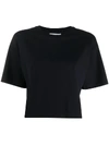 Acne Studios Cylea Cropped T-shirt In Black