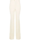 GUCCI SILK-WOOL MIX TAILORED TROUSERS WITH STRAIGHT LEG