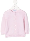 Siola Button-up Merino Cardigan In Pink