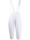 JEJIA CROPPED TROUSERS WITH SUSPENDERS