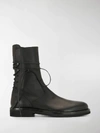 ANN DEMEULEMEESTER REAR LACE-UP ANKLE BOOTS,15589652